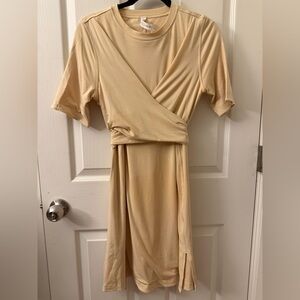 lululemon athletica Cream Wrap Midi Dress
